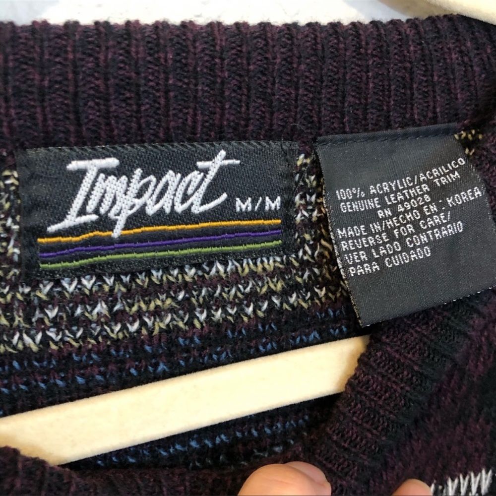 Vintage‎ Impact Knit Grandpa Sweater - Picture 3 of 3